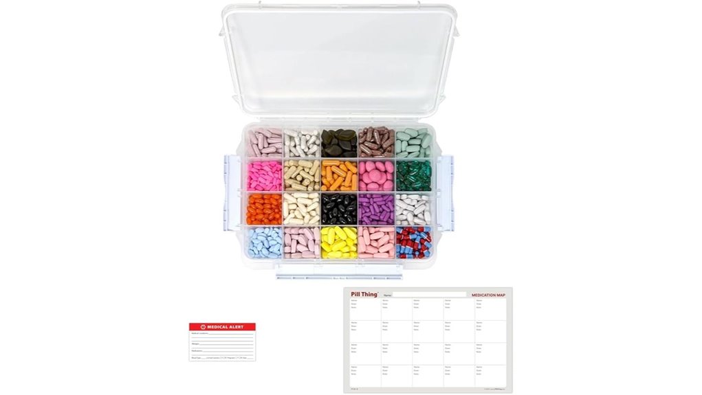 Travel Pill Organizers That Don’t Rattle (Tight Lids) 15 20 compartment waterproof airtight case