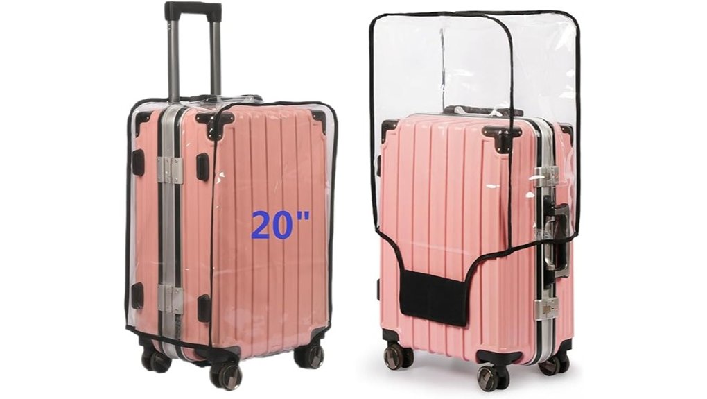 Best Luggage Covers Protect from Rain and Scratches (Add‑On) 8 20 inch clear waterproof cover