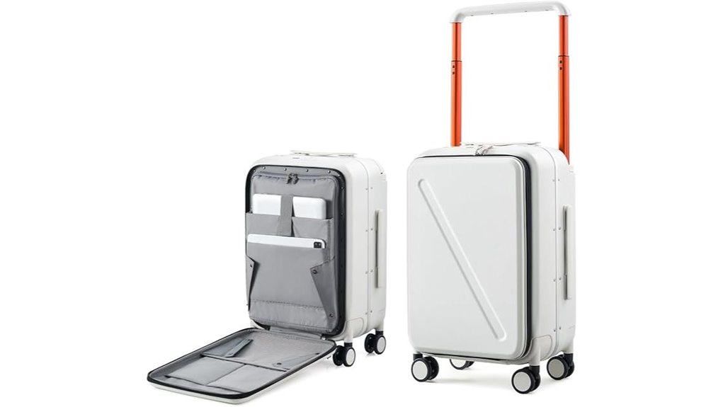 Best Luggage with Easy-Access Front Pockets (Laptop-Friendly) 7 20 inch hard shell carry on