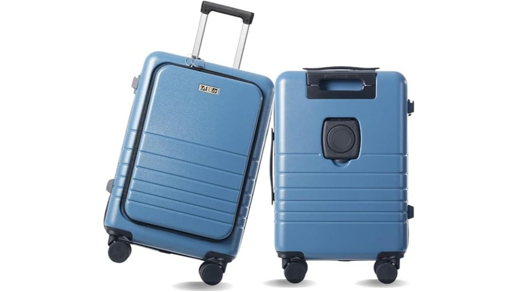 Best Luggage with Easy-Access Front Pockets (Laptop-Friendly) 12 20 inch usb spinner carry on