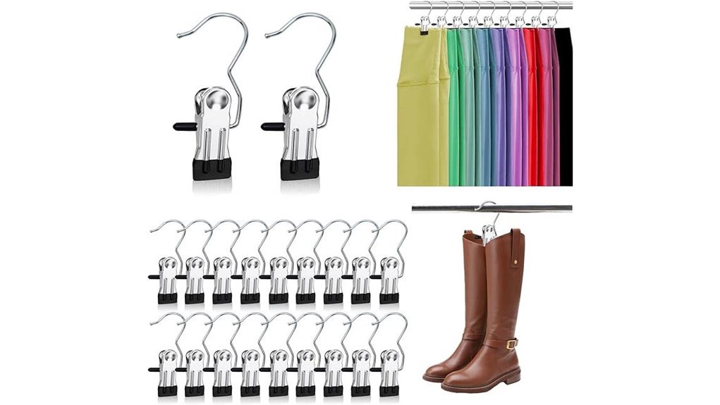 Top Shower Shoe Drying Hooks (Clip-On) That Won’t Fall Off 13 20 pack boot laundry clips