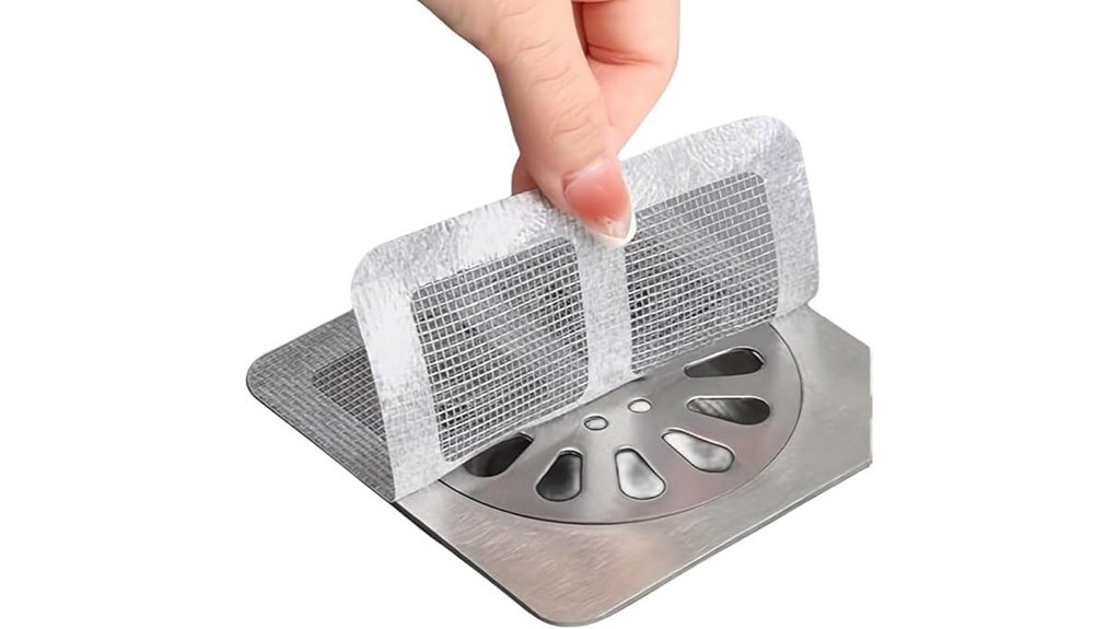 Disposable Shower Drain Covers for Travel Hair Catchers 14 20 pack mesh hair catchers