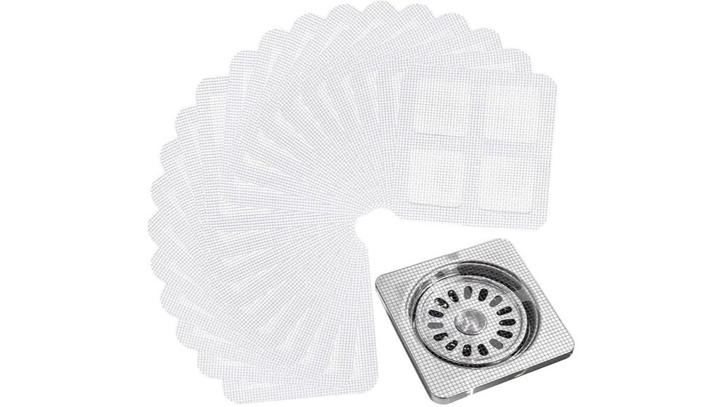 Disposable Shower Drain Covers for Travel Hair Catchers 12 20 pack shower hair catcher