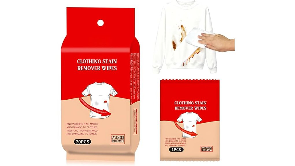 20 pack stain remover wipes