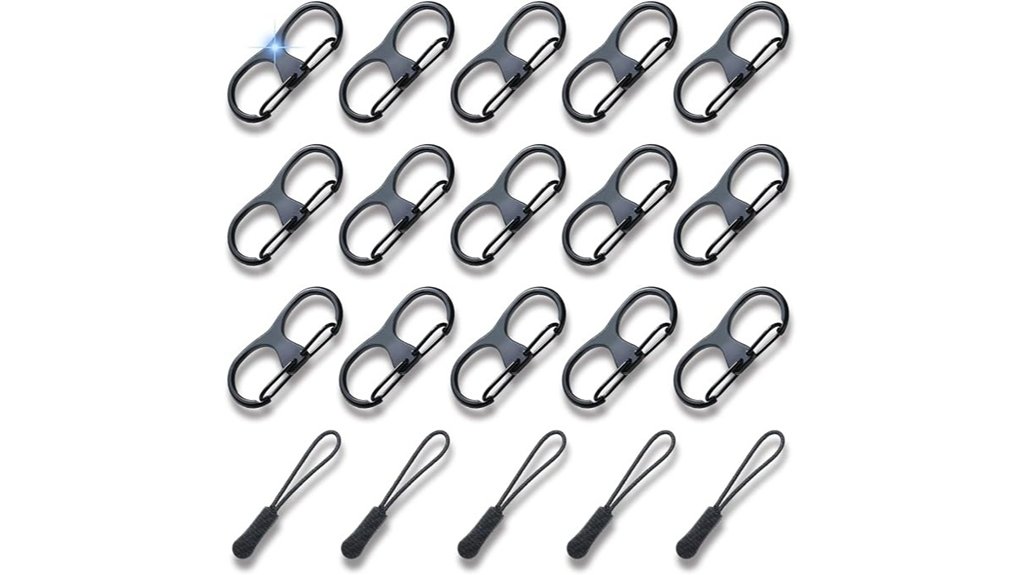 Lockable Zipper Pulls: Add-Ons That Secure Your Backpack 7 20 piece anti theft zipper pulls