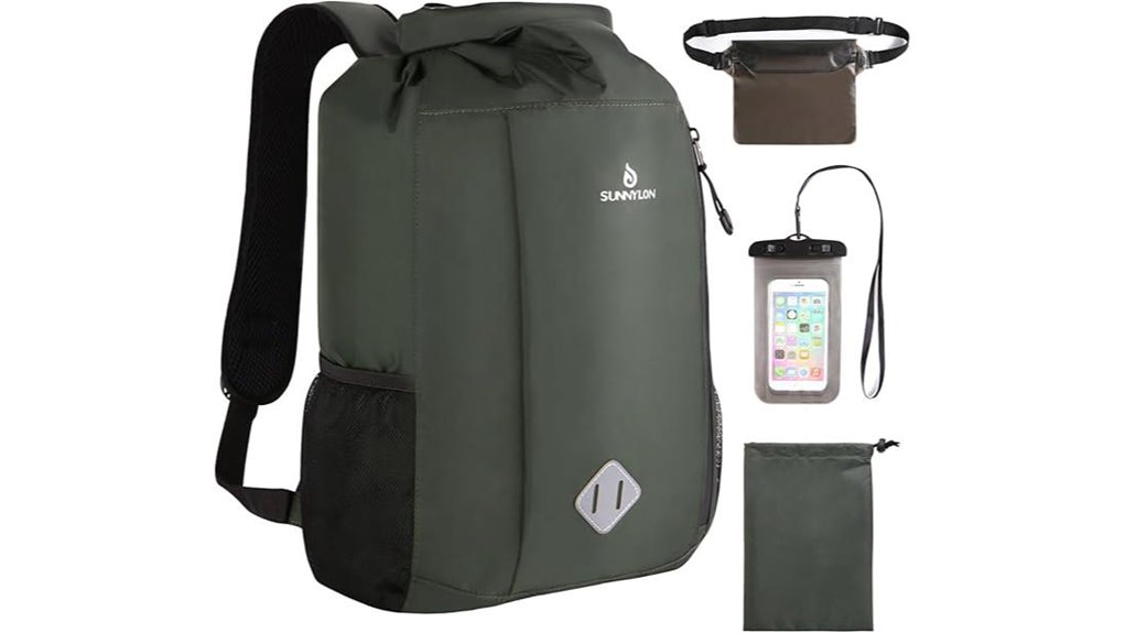 Roll‑Top Travel Backpacks Keep Gear Dry in Rainy Destinations 7 20l waterproof phone backpack