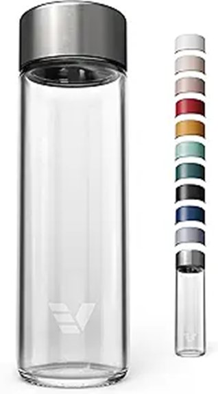 Travel Water Bottles: Stainless Steel vs Plastic vs Glass 13 20oz dishwasher safe borosilicate bottle