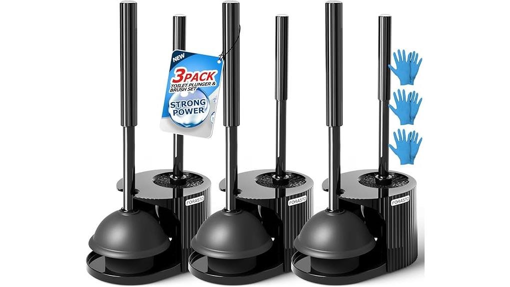 Top Plunger + Toilet Brush Set for a Flawless Flush 9 21 inch toilet brush plunger set