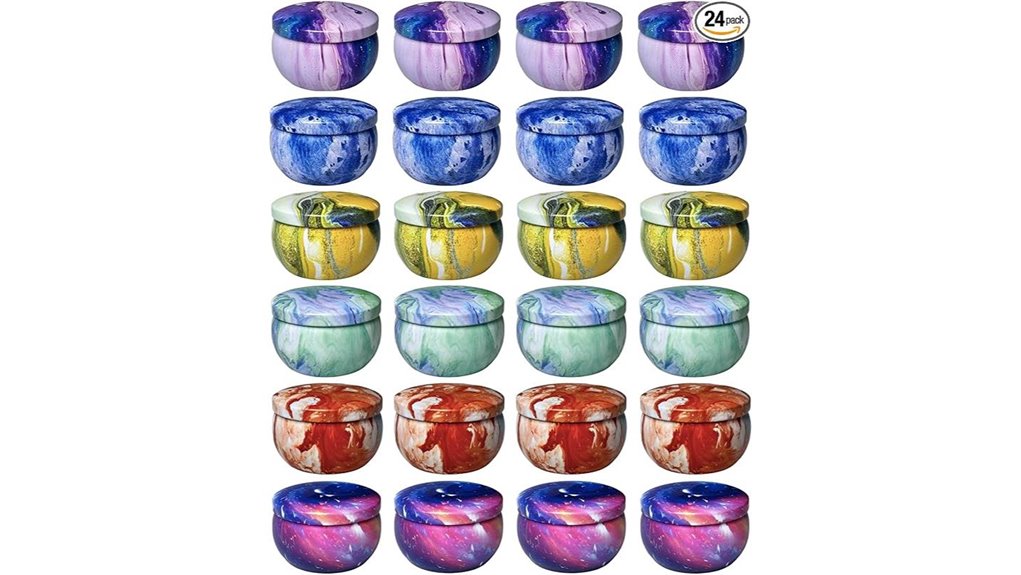 Travel Candles (Tin Containers) That Light Up Your Adventure 4 24 2 5oz lidded candletins