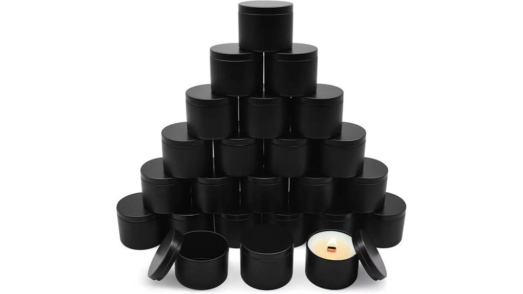 Travel Candles (Tin Containers) That Light Up Your Adventure 5 24 black 8oz tins