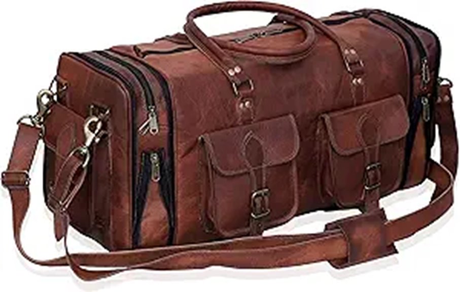Top Leather Duffle Bags Worth a Trip 7 24 inch genuine leather duffle