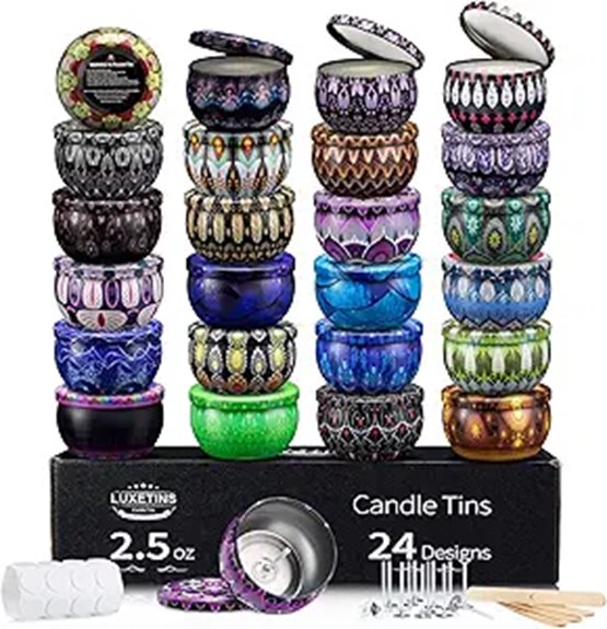 Travel Candles (Tin Containers) That Light Up Your Adventure 14 24 metal candle tins