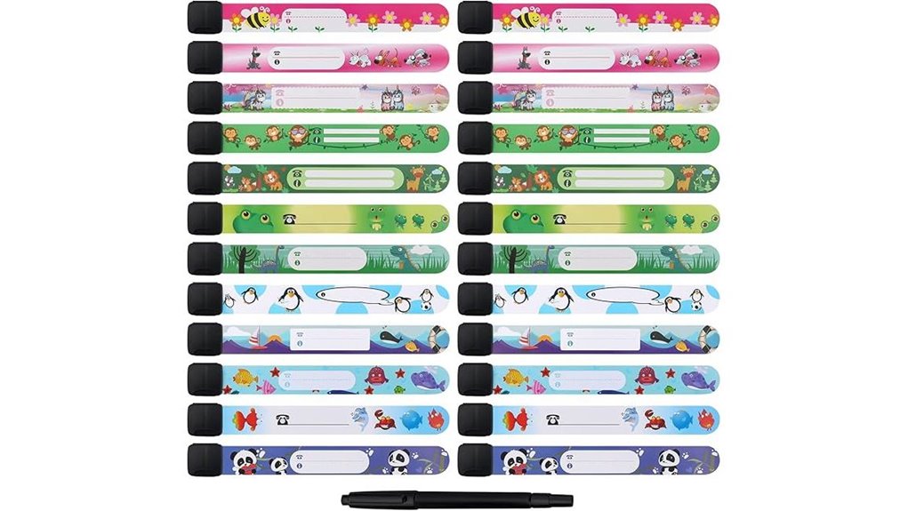 Best Child Identification Bracelets for Crowd Safety 11 24 pack kids animal wristbands