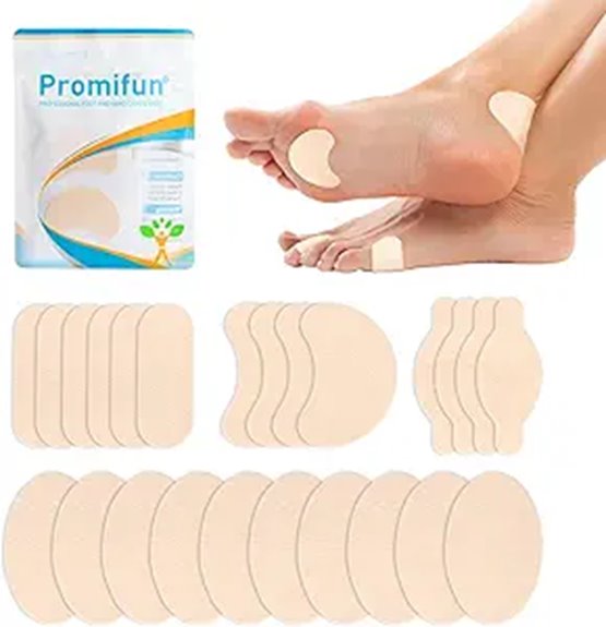 Top Blister Prevention Kits for Travel (Tape + Patches) 11 24 sheet 4 shape moleskin pads