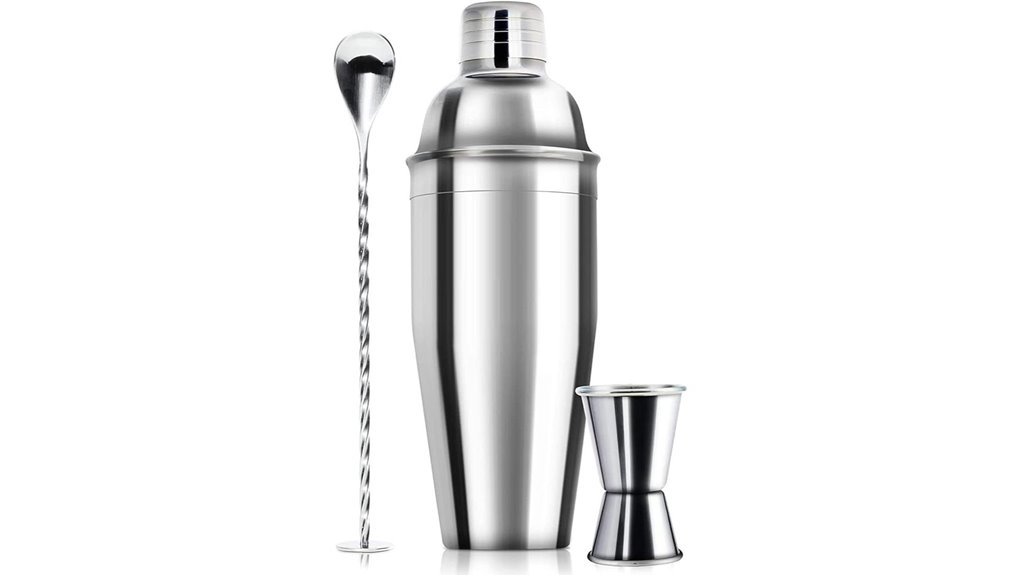 Must-Have Cocktail shaker set for Home Mixologists 6 24oz cocktail shaker strainer