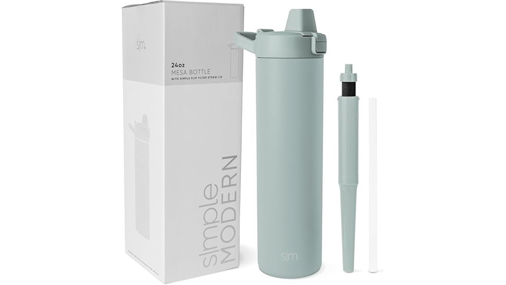 24oz insulated carbon filter bottle