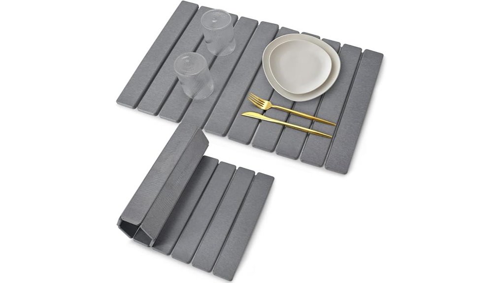 Dish Drying Mats That Keep Your Kitchen Spotless 12 24x16 collapsible greystone dishmat