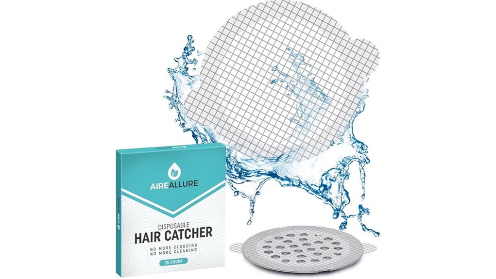 Disposable Shower Drain Covers for Travel Hair Catchers 1 25 pack shower hair stickers