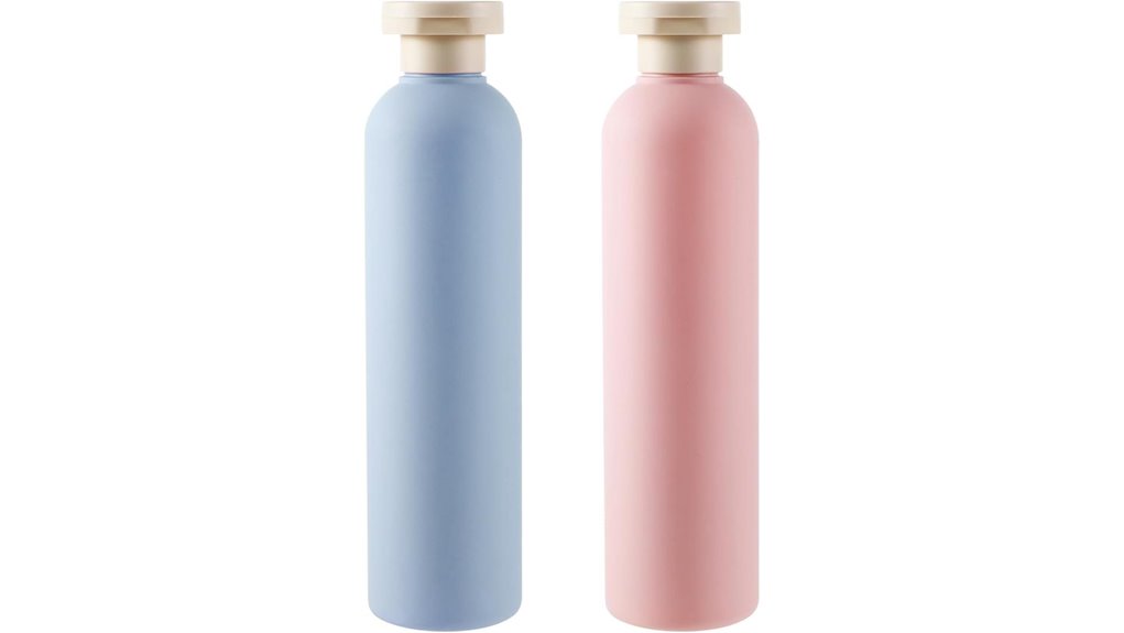 260ml blue pink bottles