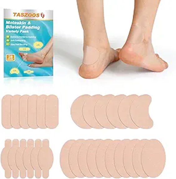 28 count foot moleskin pads