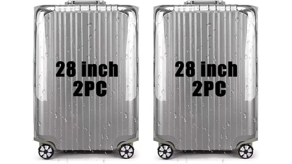 Ultimate Luggage Covers to Guard Against Dust, Scuffs & Rain 8 28 inch clear waterproof covers