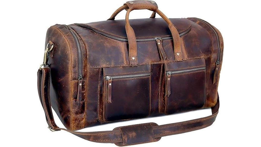 Top Leather Duffle Bags Worth a Trip 11 28 inch vintage cowhide duffel