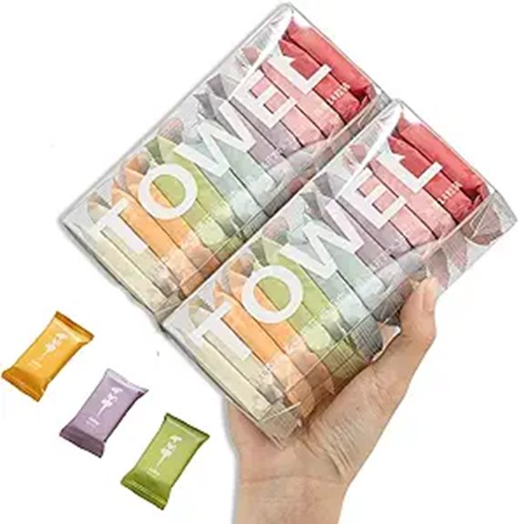 28 piece disposable compressed towels