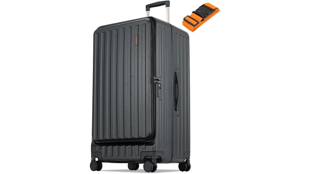 Checked Luggage with Strong Corner Bumpers for Max Protection 5 29 inch spinner tsa lock