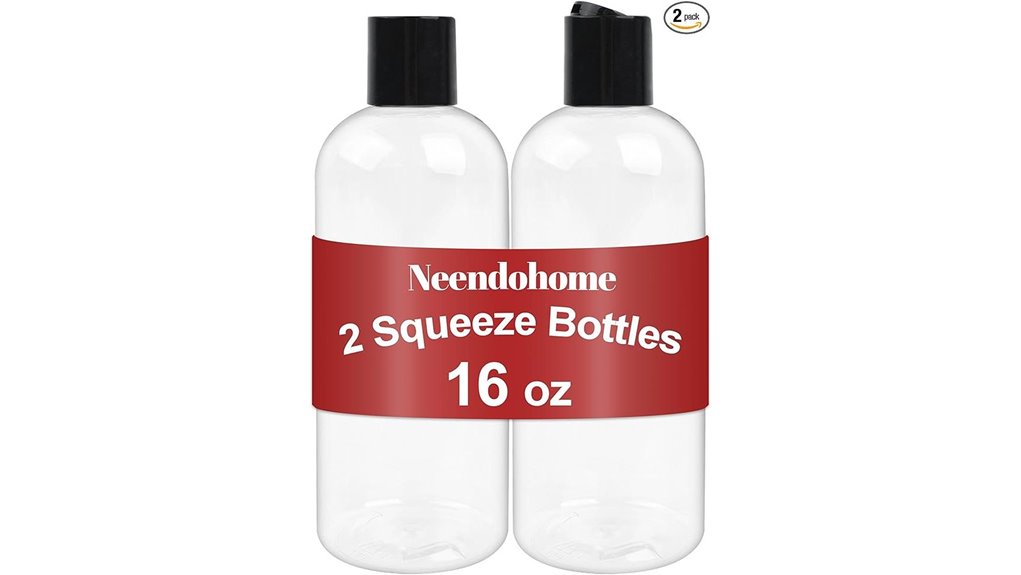 2 pack 16 oz bpa free squeeze