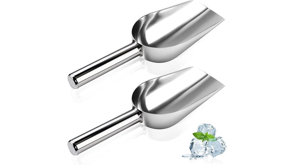 The Best Ice Scoop That Makes Ice‑Crunching a Breeze 6 2 pack 6oz stainless scoop
