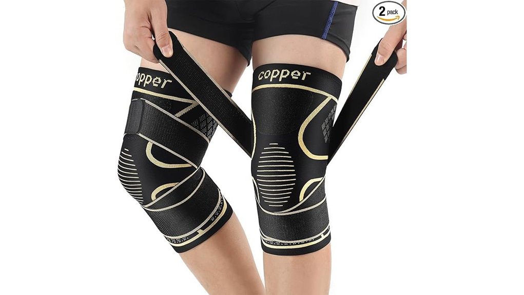 2 pack copper knee brace