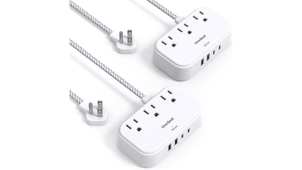 Travel Power Strips with USB‑C Worth Every Trip 4 2 pack cord 3 outlets 4 usb