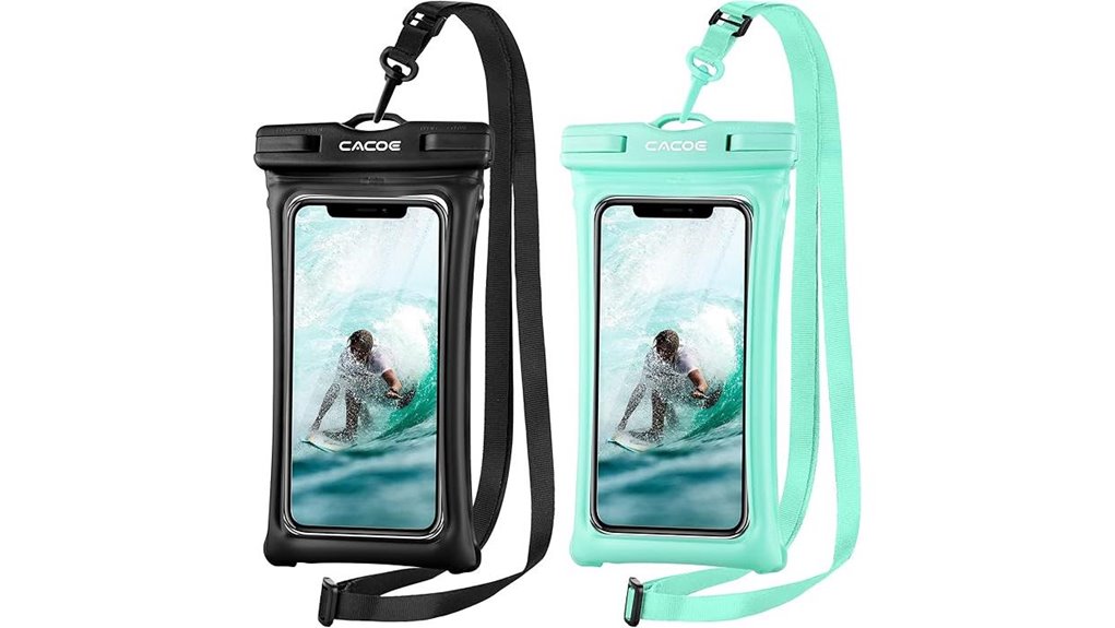 Top Waterproof Phone Pouches That Capture Clear Photos 14 2 pack floatable waterproof case
