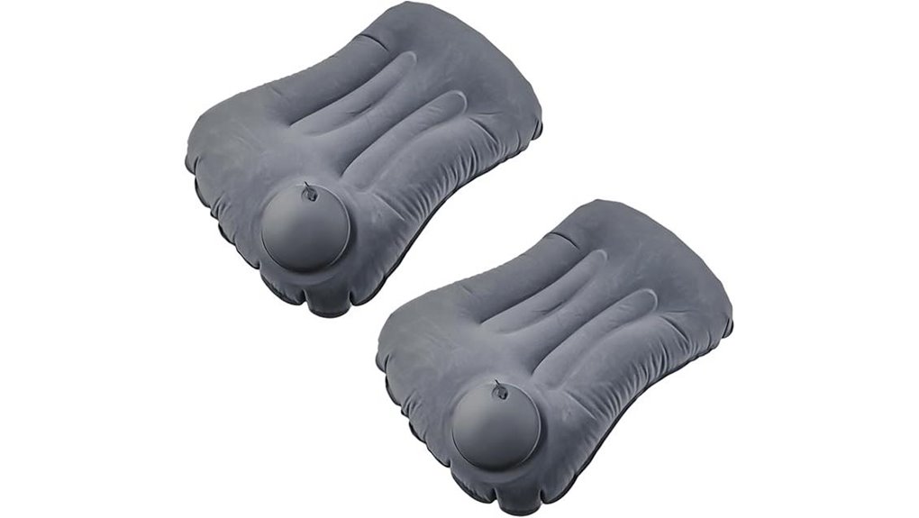 2 pack inflatable travel pillow