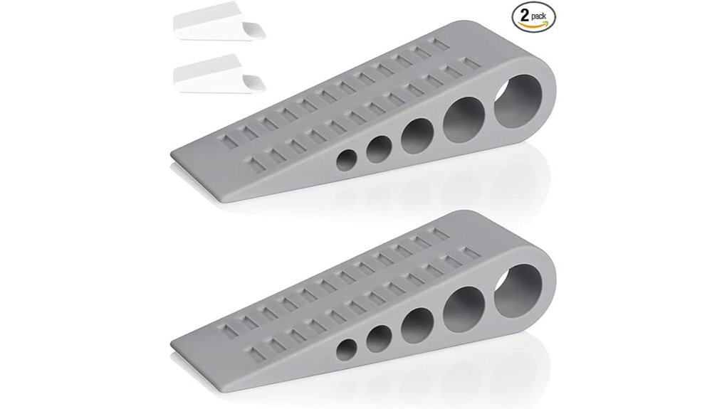 Top-Quality Non-Slip Door Stop Wedges Every Traveler Needs 14 2 pack self adhesive rubber stops