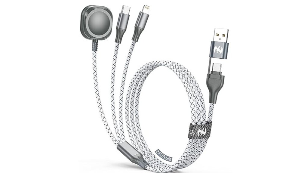 2ft 3 in 1 lightning cable