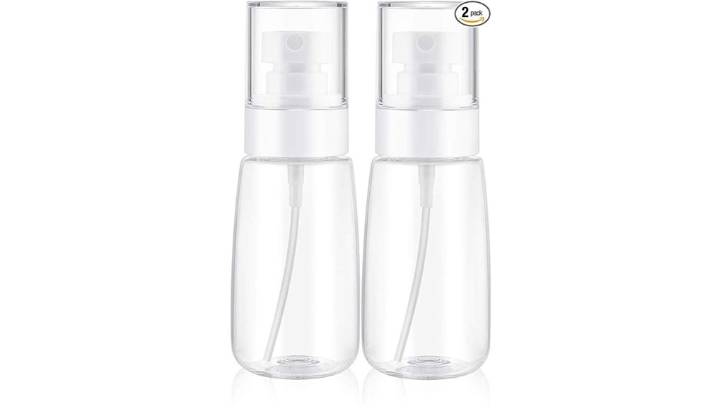 Mini Spray Bottles for Travel: Fine Mist vs Stream 10 2oz hair mist pack