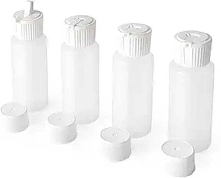 Leakproof Travel Bottles (Squeeze-Proof Caps) That Won’t Leak 11 2oz tsa approved clear bottles