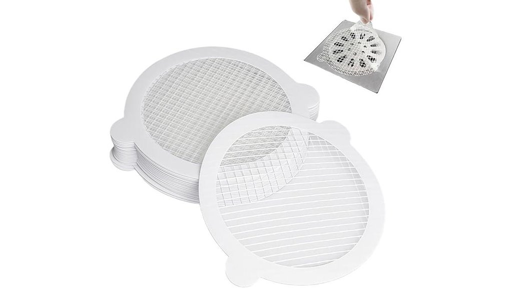 Disposable Shower Drain Covers for Travel Hair Catchers 15 30 pack 4 3 hair catcher