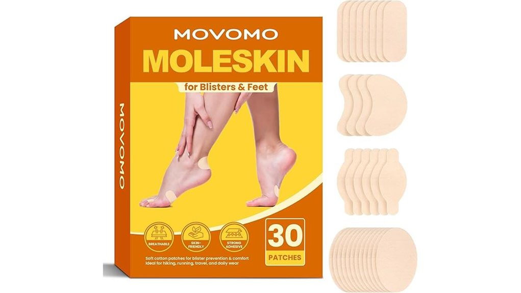 30 piece moleskin blister multi shape