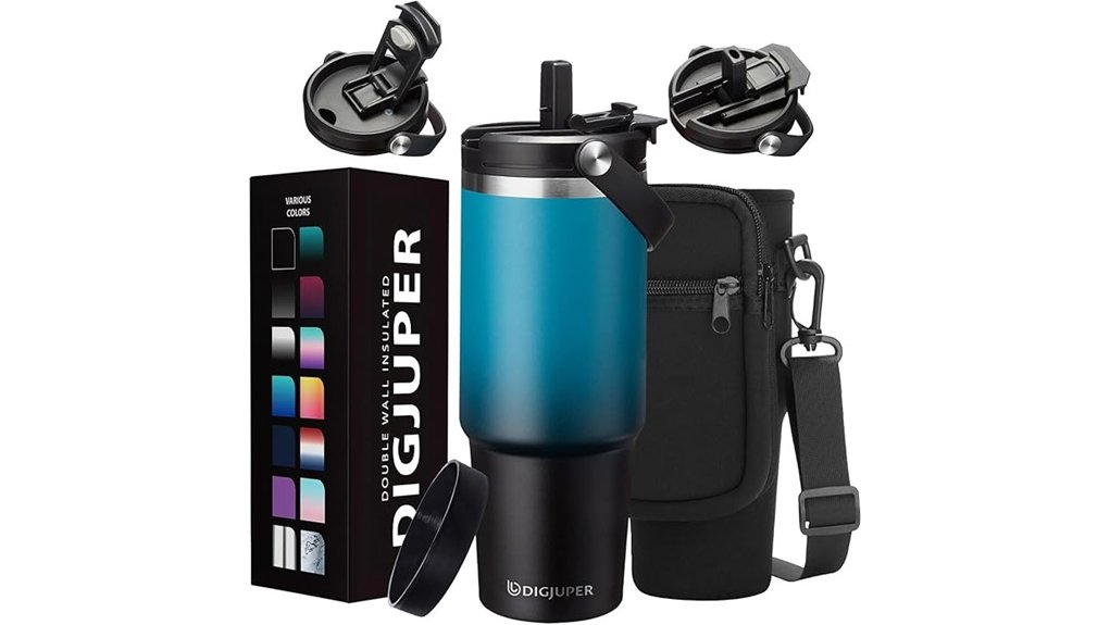 Insulated Water Bottles That Fit Cup Holders for Travelers 12 30oz stainless steel tumbler