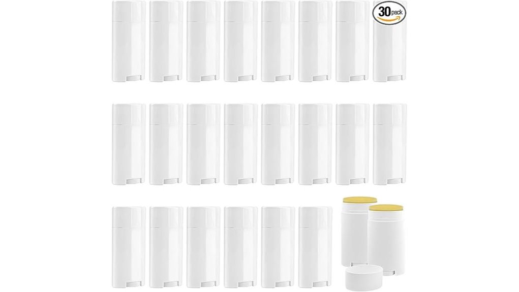 30pack white oval deodorants