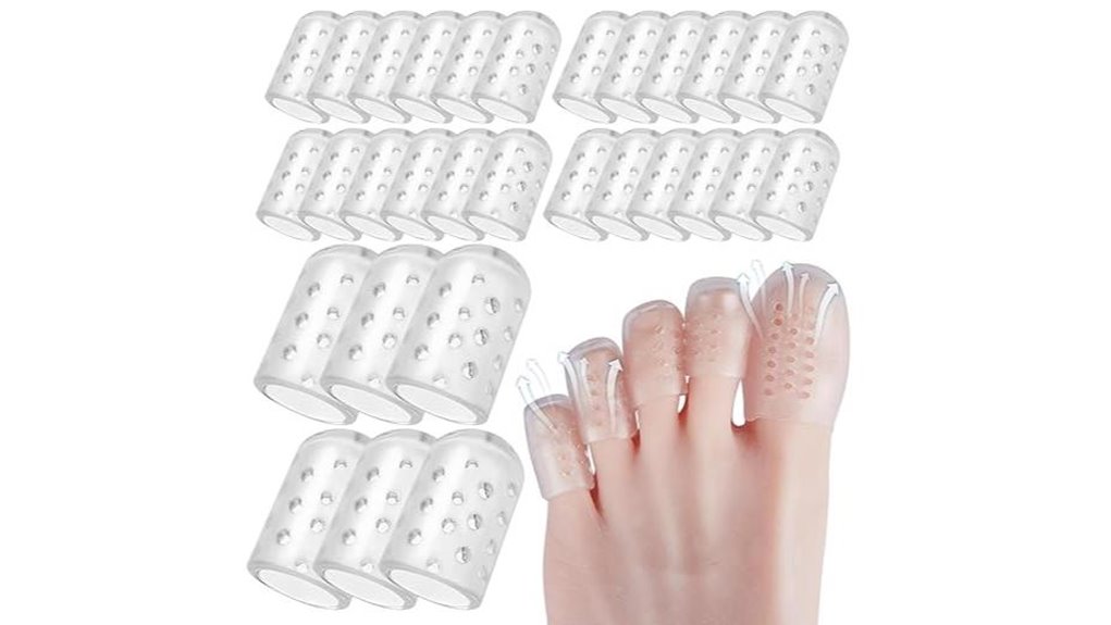 30pcs silicone toe protectors