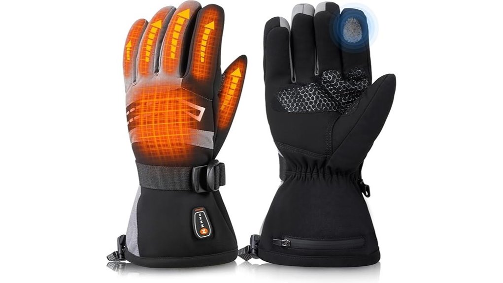 Heated Gloves Warm Your Hands When Traveling In Winter 14 3200mah rechargeable heated gloves