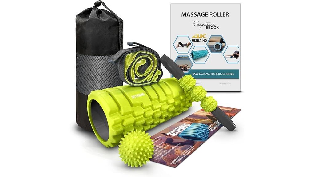 Travel Foam Rollers (Hollow Core) That Eases Muscle Recovery 1 321 strong 5 in 1 set