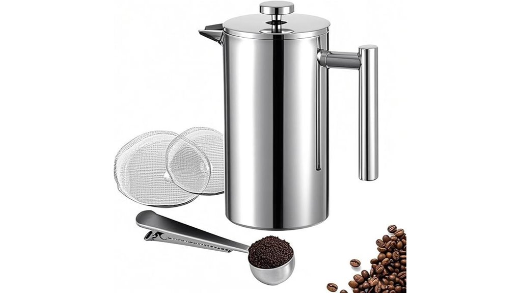 Best Travel French Press Kits With No‑Glass Designs 2 350ml stainless double wall french press