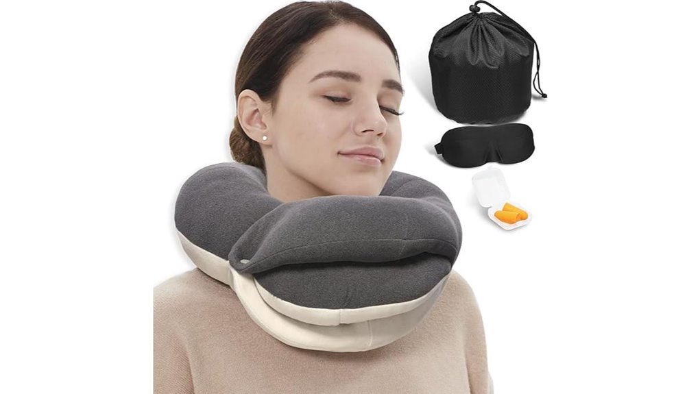 Travel Pillows for Side Sleepers: No Neck Strain 2 360 neck support kit