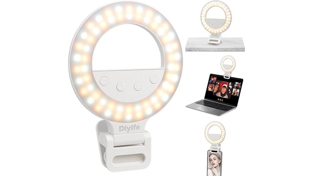 Clip‑On Phone Lights That Warm and Flatter on the Go 13 360 rechargeable led ring