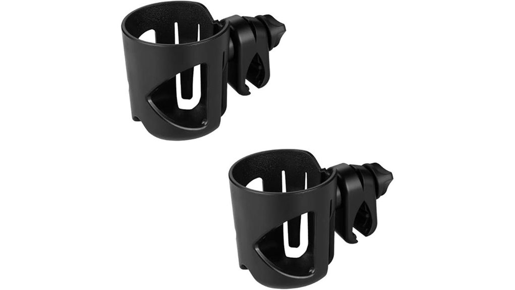 Best Stroller Cup Holders for Travel Strollers (Stable Clamps) 5 360 stroller bike holder