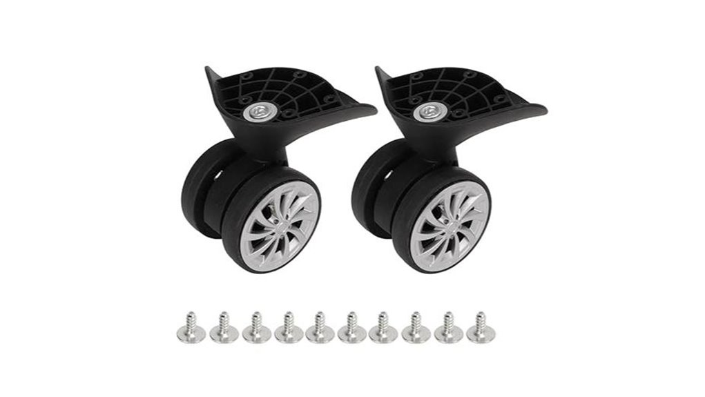 Replacement Luggage Wheels To Keep Your Bags Rolling 5 360 swivel double row wheels